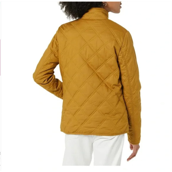 Amazon Essentials Jacket Womens Medium Brown Quilted Zip Lightweight Casual NEW - Picture 10 of 10
